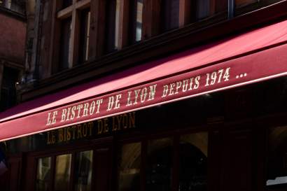 Restaurant Rue Mercière Lyon 2 · Extérieur Bistrot de Lyon